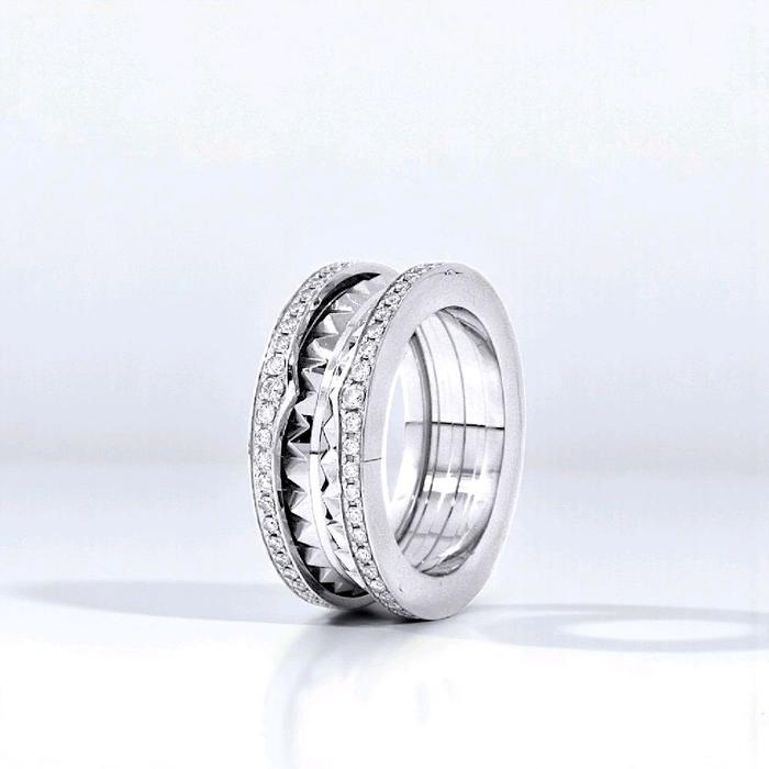B.zero Diamond Ring 18K / Cincin Berlian B.zero 18K / Diamond Jewelry-1CBD1308LSNEW-HT