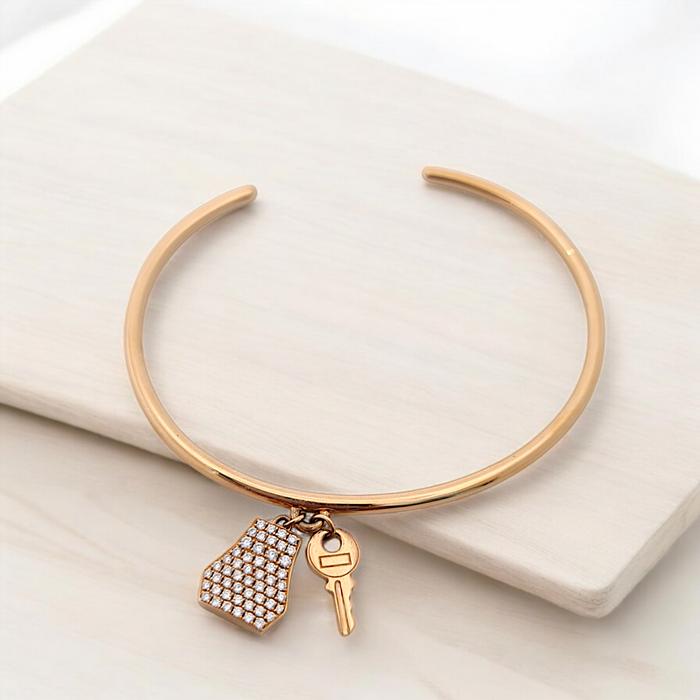 Kelly Clochette Bracelet 18K Diamond Jewelry-87GBD129000AB-HT