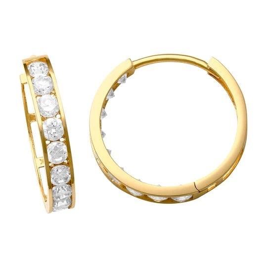 Gold Klip Earring 18K Diamond Jewelry