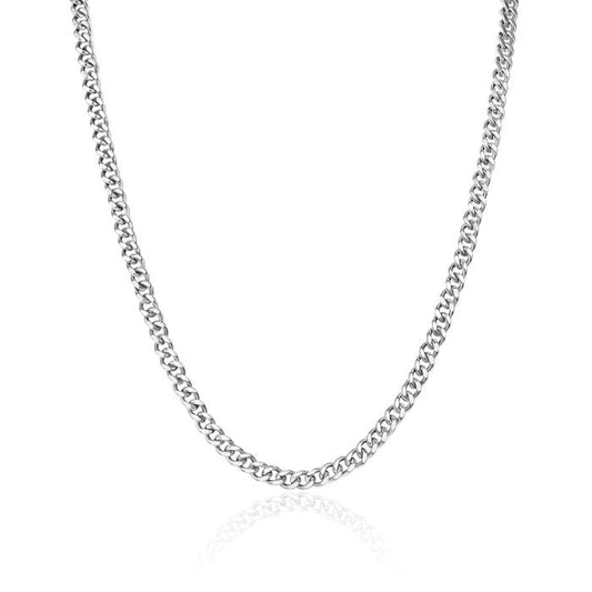 Sisik Naga Cuban Chain Kalung Emas Putih 750K-414KMS412LS-HT