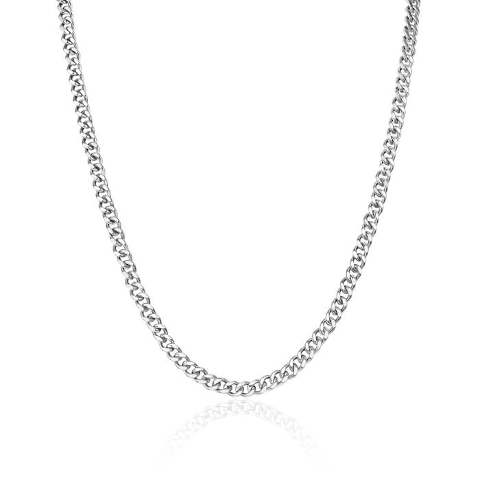 Sisik Naga Cuban Chain Kalung Emas Putih 750K-414KMS412LS-HT