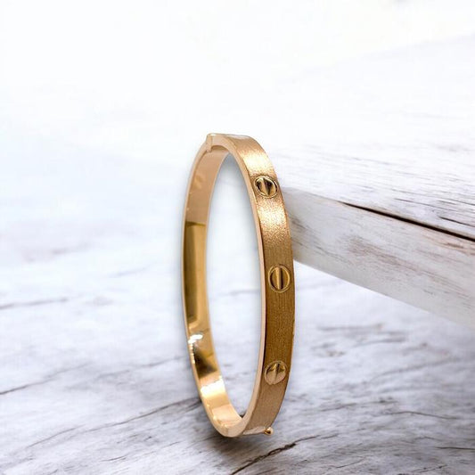Love Bracelet 750 matt gold / gelang mas cinta