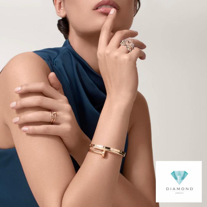 Alchemist Double Diamond Ring 18K Diamond Jewelry