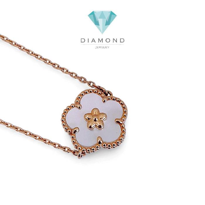 Flower MOP Bracelet 18K / Gelang Bunga Mutiara 18K / Diamond Jewelry 133GBD39800AB-HT