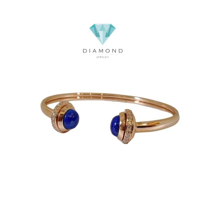 Open Posez Diamond Bangle charnelian lazuli malachite Diamond Jewelry