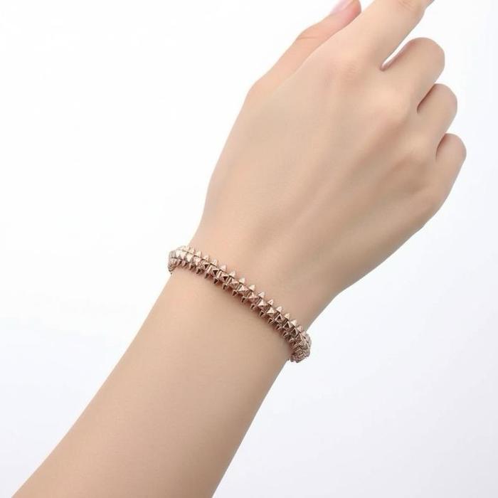 Gold Bangle Clash 18k/ Gelang Emas Clash Rose Gold 18k /Gelang Emas Modern Rose Gold - 512GBD18600LS