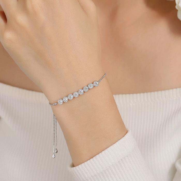 Flower Diamond Bracelet 18K / Gelang Bunga Berlian 18K / Diamond Jewelry 397GB7100VIONLS-HT
