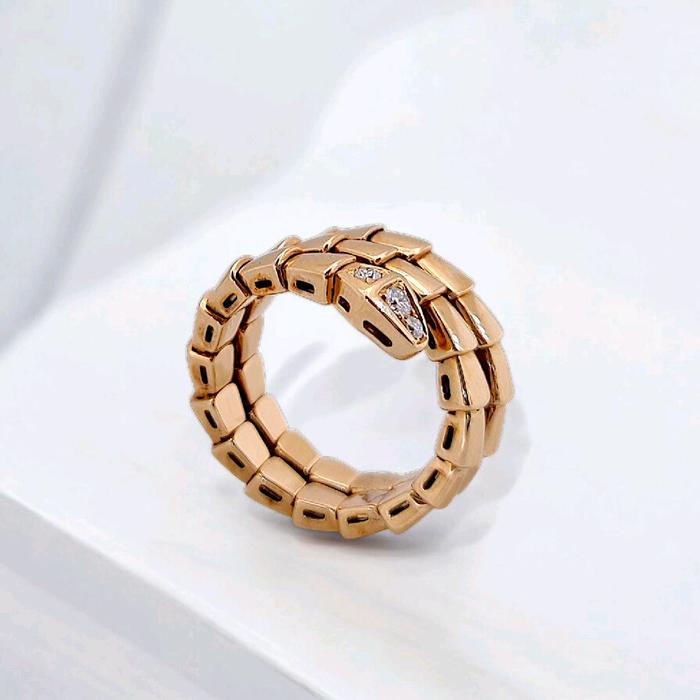 Ulo Serpenti two row Diamond Ring 18K / Diamond Jewelry 8CBD16400RB