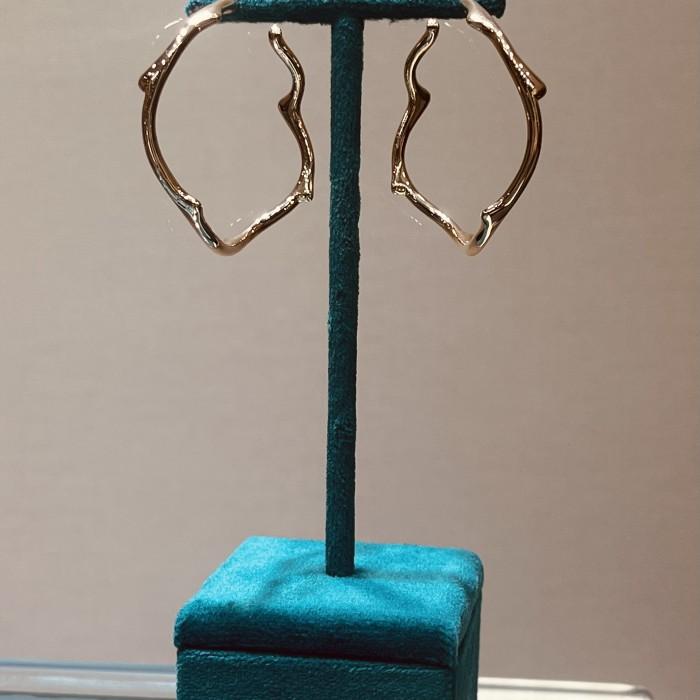 Larose hoop earring dr 18k Rose Gold-Diamond Jewelry