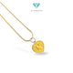 Gold Heart Pendants Letter N 23K / Liontin Hati Emas Huruf N 23K / Diamond Jewelry / 237LMSWP2