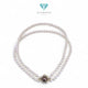 Flower Pearl  AKOYA Diamond Necklace 18K / Diamond Jewelry
