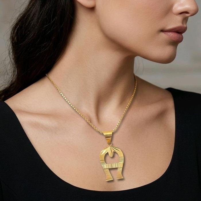 Gold Pendants Letter A 23K / Liontin Emas Huruf A 23K / Diamond Jewelry / 288LMSWP2