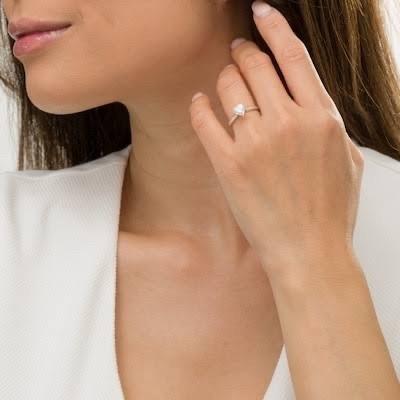 Heart Solitaire Diamond Ring 18K Diamond Jewelry