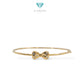 Ribbon Gold Bangle Brecelets 16K / Gelang Emas model Pita 16K / 469GMS322LS