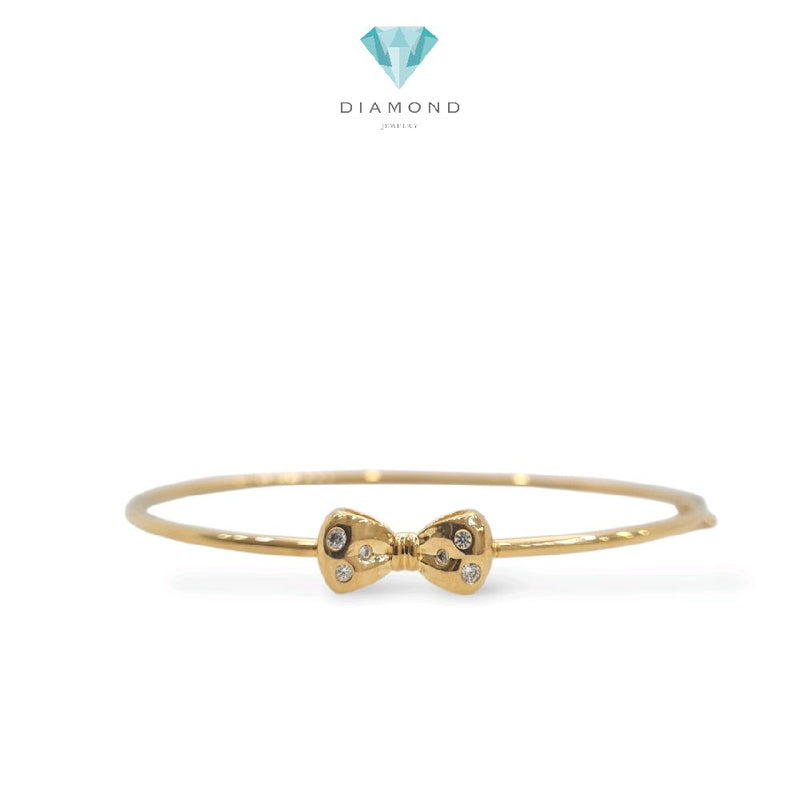 Ribbon Gold Bangle Brecelets 16K / Gelang Emas model Pita 16K / 469GMS322LS