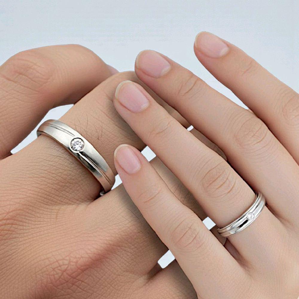 Wedding Diamond Ring Solitaire 18K / Cincin Kawin Berlian Solitaire 18K / Diamond Jewelry 75CBNKH4066WPLS - 76CBNKH5168WPLS - HT