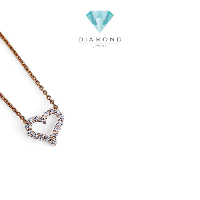 Love Small Diamond Necklace 18K / Kalung Berlian Hati Kecil 18K / Diamond Jewelry 133KBD52000AB -HT
