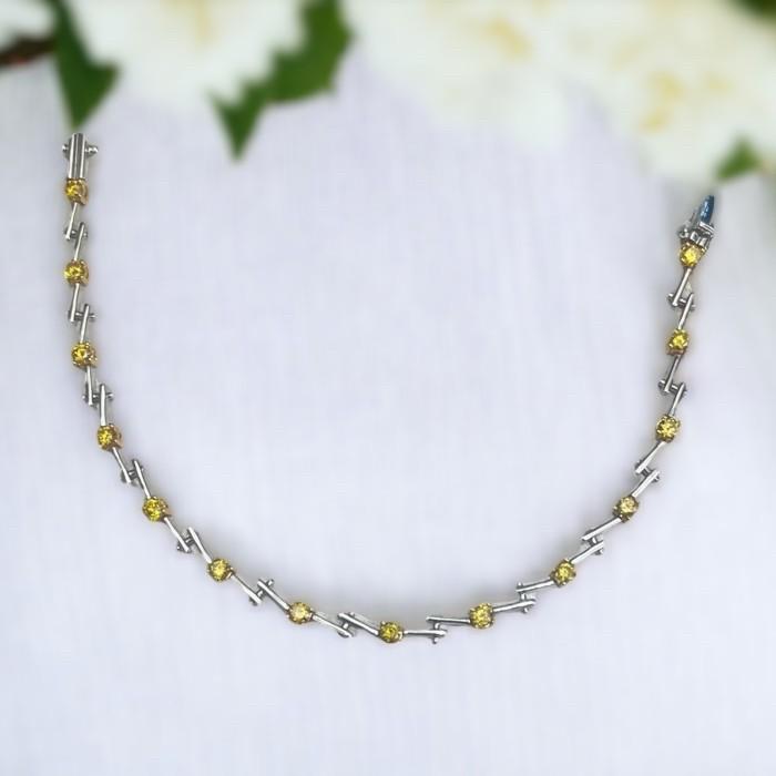 Yellow Sun Diamond Bracelet- Gelang Berlian - 3307044 -Diamond Jewelry