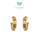 Atlas Hoop Earring 18K / Anting Hoop Atlas 18K / Diamond Jewelry 398ABD231RY - HT