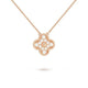 Diamond clover vintage vc necklace 18k Gold-Diamond Jewelry