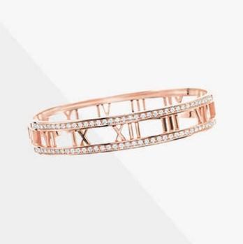 atlas bangle authentic diamond and 18 K gold Diamond Jewelry