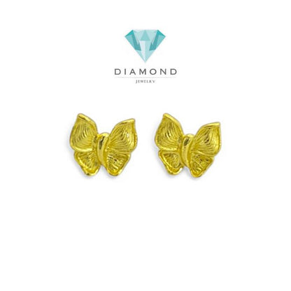 Anting Mas Butterfly 23K-Diamond Jewelry