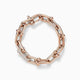 Hardware Large  diamond bracelet 18K rose gold-Diamond Jewelry