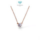 Solitaire Gold Necklace 17K / Kalung Emas Solitaire 17K / Diamond Jewelry / 454KMS184LS