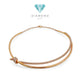 Knot Double Row Diamond Necklace 18K / Kalung Berlian Knot Double Row 18K / Diamond Jewelry 415KBD100000RY-HT