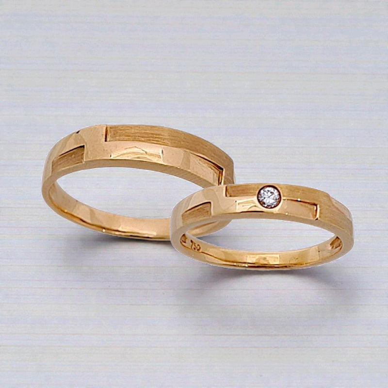 Wedding Diamond Ring 18K / Cincin Kawin Berlian 18K /Diamond Jewelry 49CBGT3800WPLS - 50CBGT3686WPLS