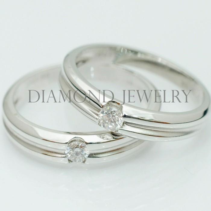 Cincin Kawin/Wedding Ring - Diamond Jewelry Two Tone 01020808/01020809