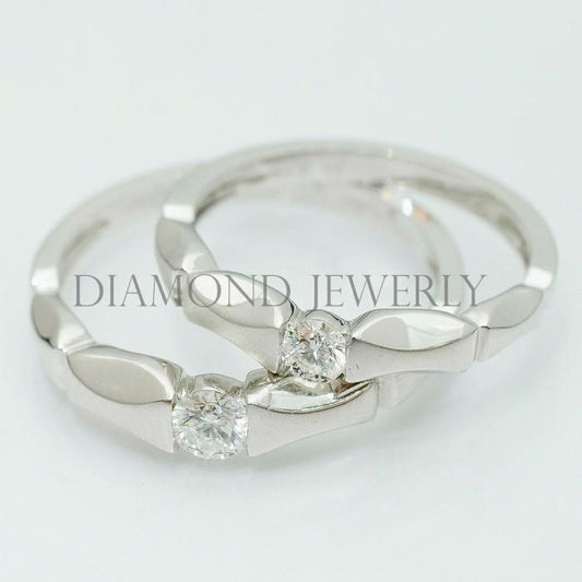 Cincin Kawin/Wedding Ring - Diamond Jewelry Two Tone 01020786/01020787