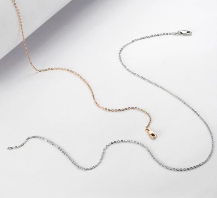 Kalung emas 750 18Kwhite/gold diamond jewelry