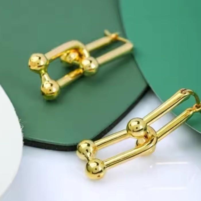 Anting emas hardware chain 18k/ gold earring hardware chain 18k-Diamond Jewelry