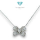 Ribbon Diamond Necklace/Kalung Berlian Pita 18K / Diamond Jewelry