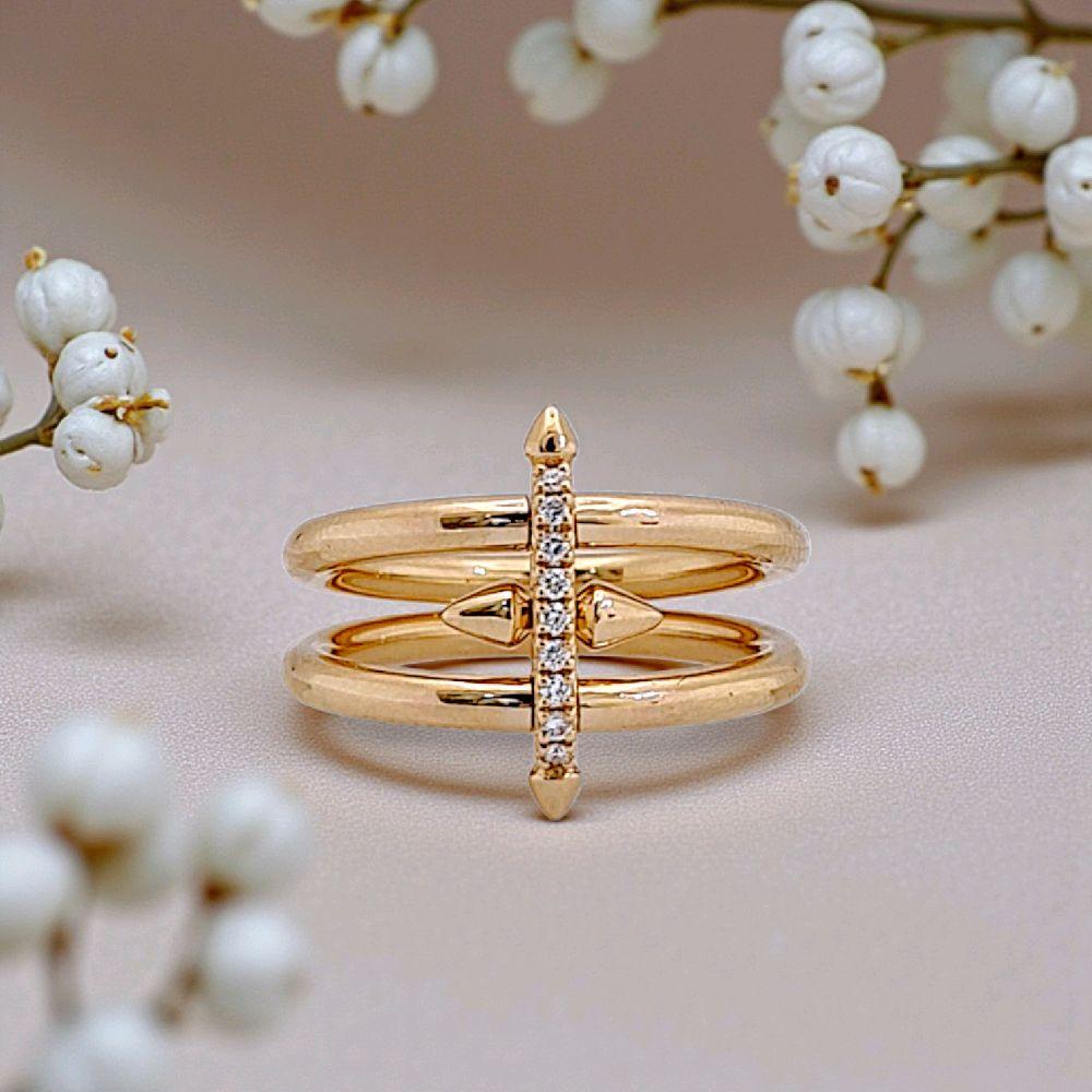 Titan Diamond Ring 18K / Cincin Berlian Titan 18K / Diamond Jewelry 405CBD12000RY - HT