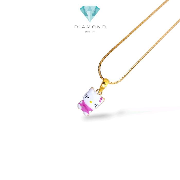 Hello Kitty Gold Pendant 18K / Liontin Emas Hello Kitty 18K / Diamond Jewelry / 270LMSWP1