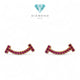 T Smile Pink Sapphire Earring 18K / Diamond Jewelry