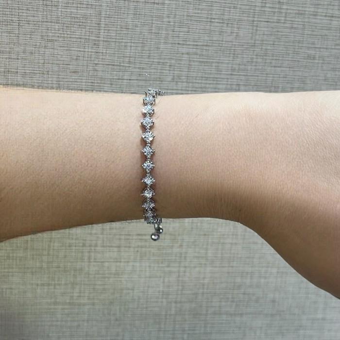 Diamond listring bolo bracelet serut 18K -Diamond Jewelry