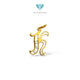 Gold Letter K Pendant 23K / Liontin Emas Huruf K 23K / Diamond Jewelry / 290LMSWP2