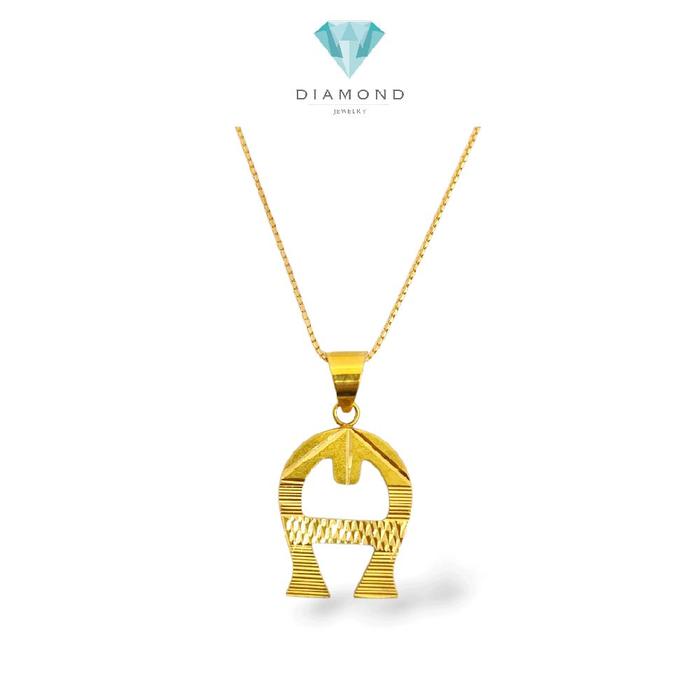 Gold Logo Pendants 23K / Liontin Logo Emas 23K / Diamond Jewelry / 166LMSWP5