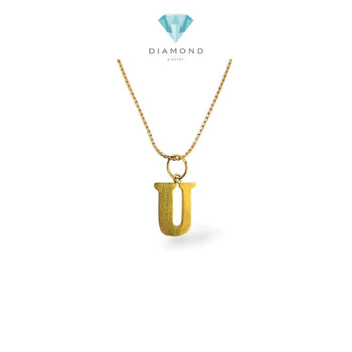 Gold Pendants Letter U 23K / Liontin Emas Huruf U 23K / Diamond Jewelry / 297LMSWP1