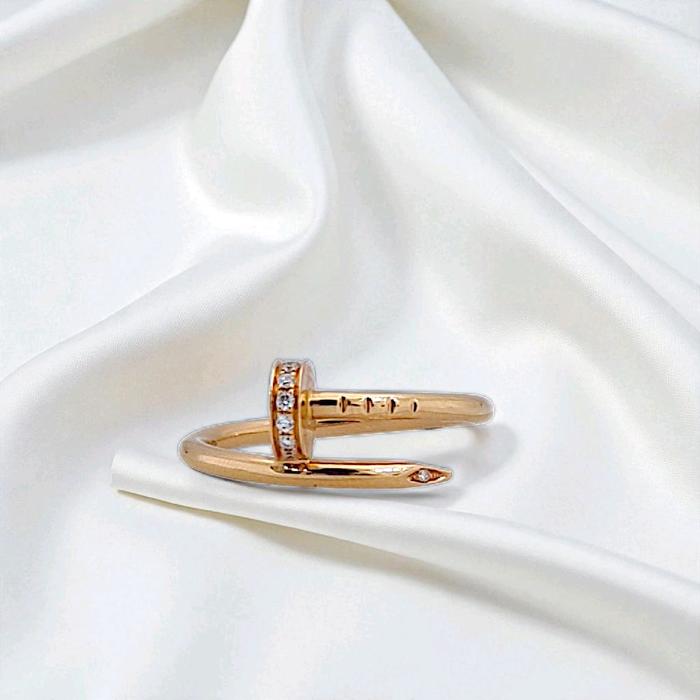 Small Nail Diamond Ring 18K / Cincin Paku Kecil 18K / Diamond Jewelry 352CBD5000RY-HT
