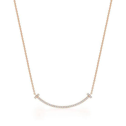 Smile Diamond Necklace Medium And Small/Kalung Berlian -Diamond Jewelry-16KBSM4000RY/369KBD450LS-HT