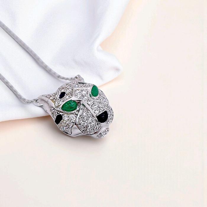 Panthere Diamond Necklace 18K / Kalung Panthere Berlian 18K / Diamond Jewelry-403KBD7114LS-HT