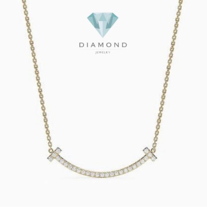 Smile Diamond Necklace Medium And Small/Kalung Berlian -Diamond Jewelry-16KBSM4000RY/369KBD450LS-HT