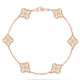 Sweet alhambra diamond 6 clover vc bracelet 18k-Diamond Jewelry
