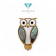 Lucky Owl Clip 18K / Diamond Jewelry