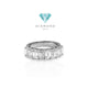 Cincin Berian listring bagguette 18K/ diamond ring tennis listring baguette emerald half pave-Diamond Jewelry