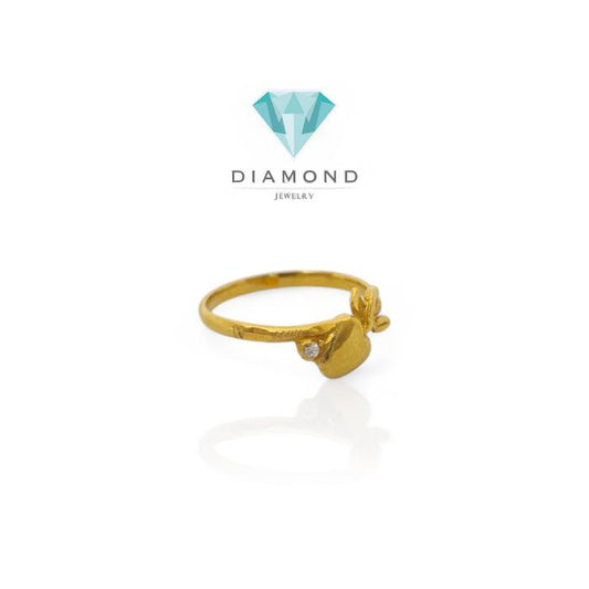 Cincin Emas Apple 23K-Diamond Jewelry